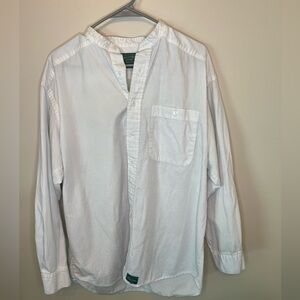 Baxter Men’s White Button Down Shirt Size M EUC See Notes